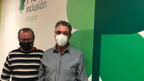Alberto y Esteban Corsino en la sede de Plena Inclusión Alberto y Esteban Corsino en la sede de Plena Inclusión
