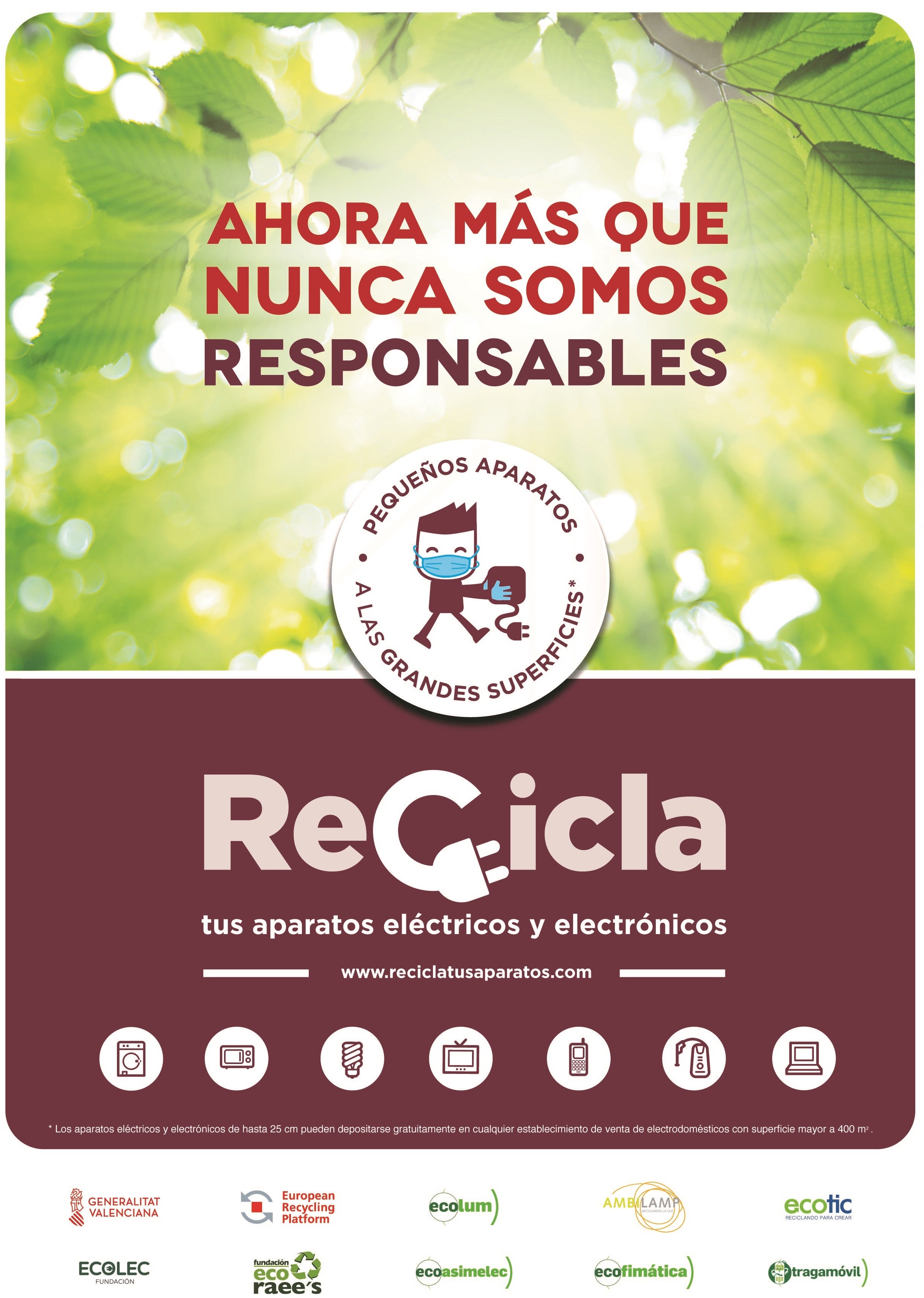Aspe recibe este viernes la campaña ‘Recicla tus aparatos’ de la Conselleria de Medio Ambiente Aspe recibe este viernes la campaña ‘Recicla tus aparatos’ de la Conselleria de Medio Ambiente