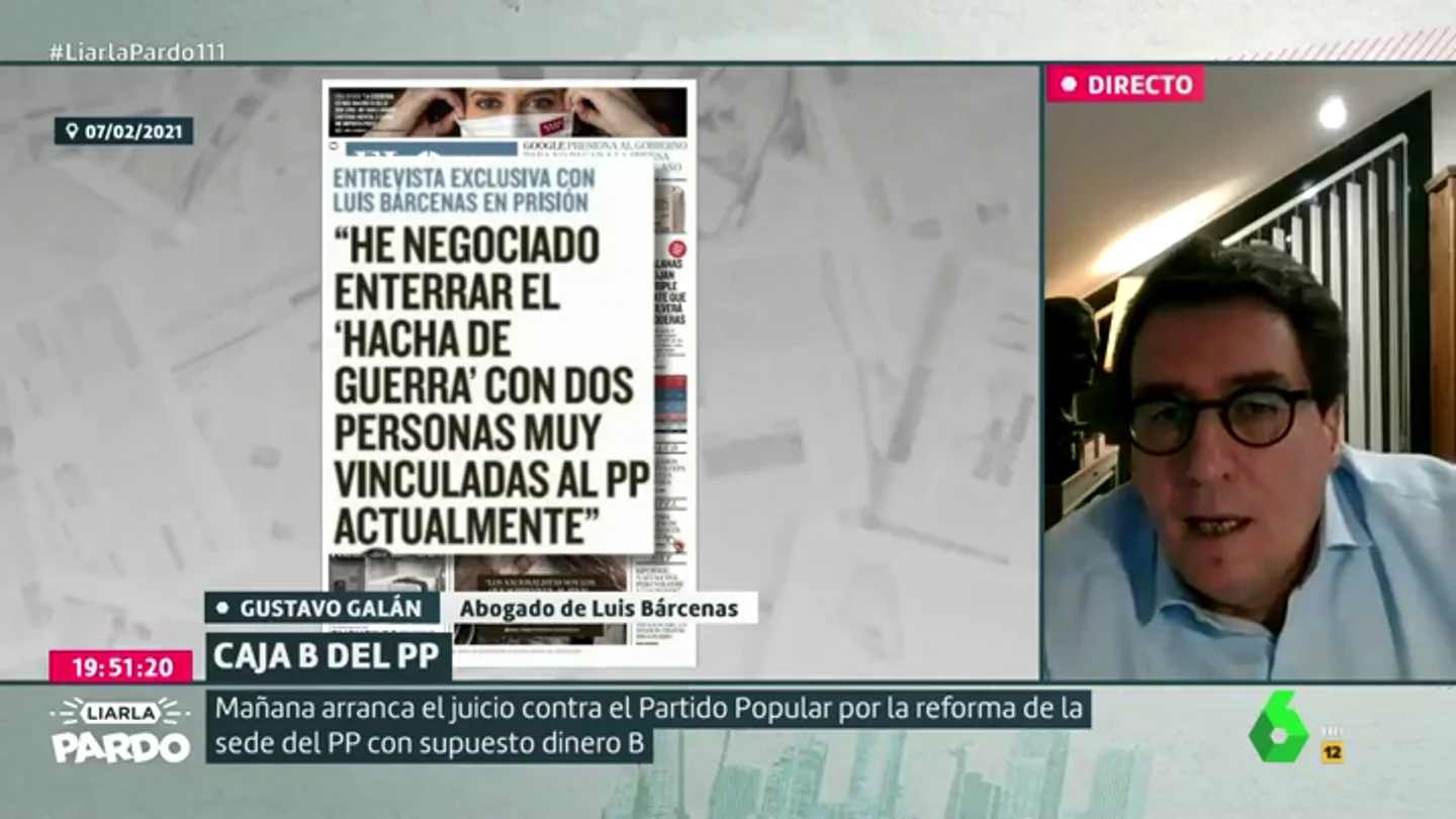 Gustavo Galán, abogado de Bárcenas Gustavo Galán, abogado de Bárcenas