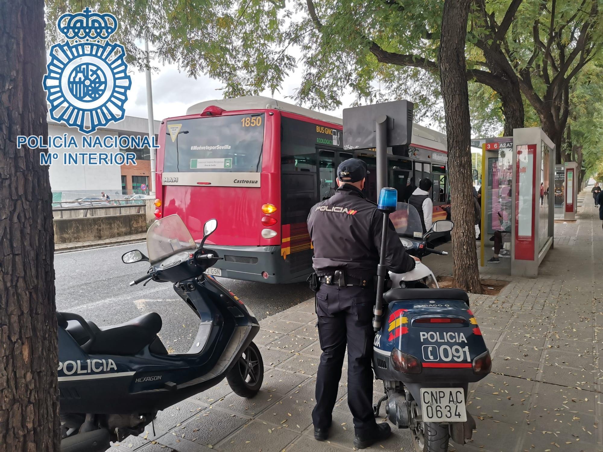 Detenido por robar 13 teléfonos móviles a usuarios de Tussam Detenido por robar 13 teléfonos móviles a usuarios de Tussam