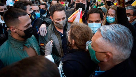 Santiago Abascal en un acto electoral