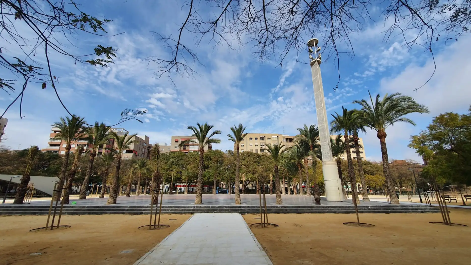 Vista general de la plaza de La Viña
