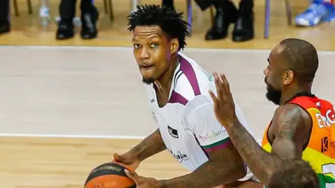 Thompson, jugador de Unicaja Thompson, jugador de Unicaja