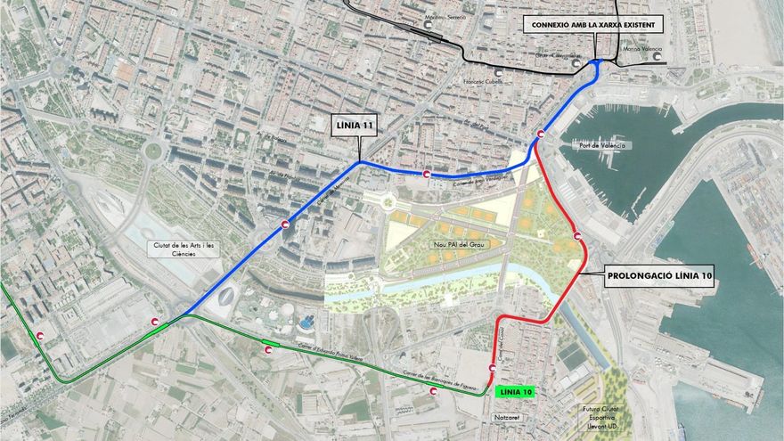 Ribó pide a la Generalitat que ejecute la prolongación del tranvía de Nazaret a la Marina antes que la nueva línea 11 Ribó pide a la Generalitat que ejecute la prolongación del tranvía de Nazaret a la Marina antes que la nueva línea 11
