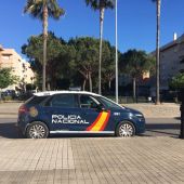 Un coche de policía en Rota