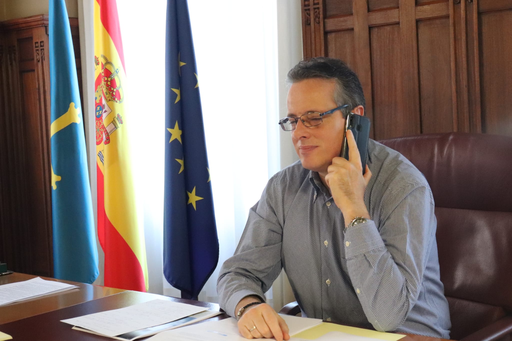 Hablamos con Marcelino Marcos, Presidente de la Junta General del Principado. Hablamos con Marcelino Marcos, Presidente de la Junta General del Principado.