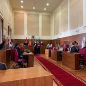 Instantes de la reunión en el Ayuntamiento de Chiclana