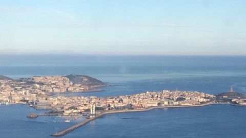 Vista aérea A Coruña