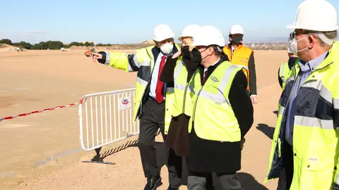 El presidente Lambán ha visitado las obras de ampliación de PLAZA El presidente Lambán ha visitado las obras de ampliación de PLAZA