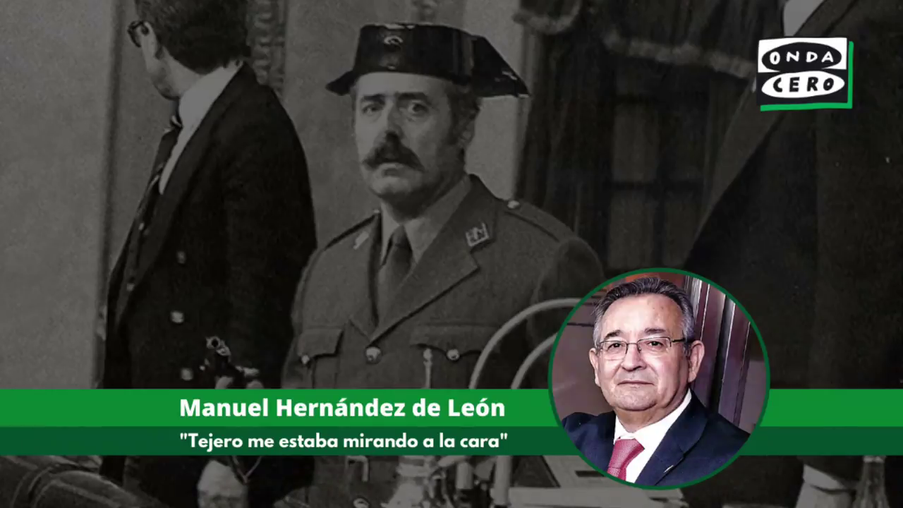 El testimonio de Hernández de León, autor de la famosa fotografía del 23-F: "Tejero me miró a la cara y me entró el pánico" El testimonio de Hernández de León, autor de la famosa fotografía del 23-F: "Tejero me miró a la cara y me entró el pánico"