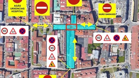 Ma&ntilde;ana mi&eacute;rcoles corte de tr&aacute;fico en el centro de la ciudad