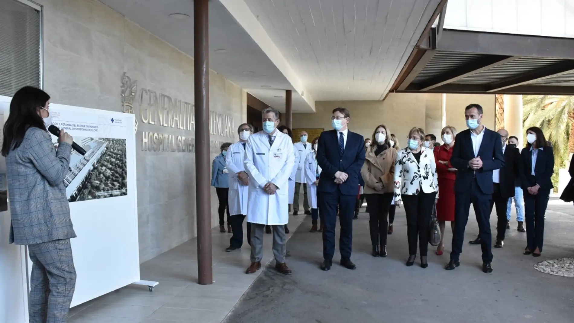 Presentación del nuevo bloque quirúrgico del Hospital General de Elche.