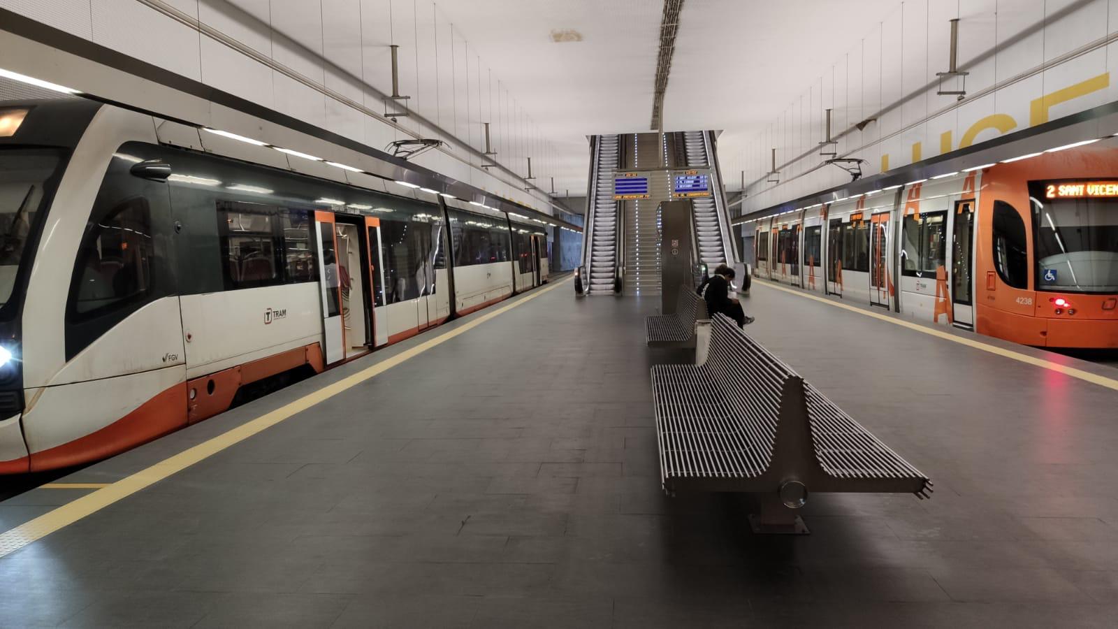 La Generalitat instalará un nuevo escape ferroviario entre las estaciones de Luceros y Mercado del tranvía La Generalitat instalará un nuevo escape ferroviario entre las estaciones de Luceros y Mercado del tranvía