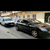 Los autónomos se han manifestado en vehículos Los autónomos se han manifestado en vehículos