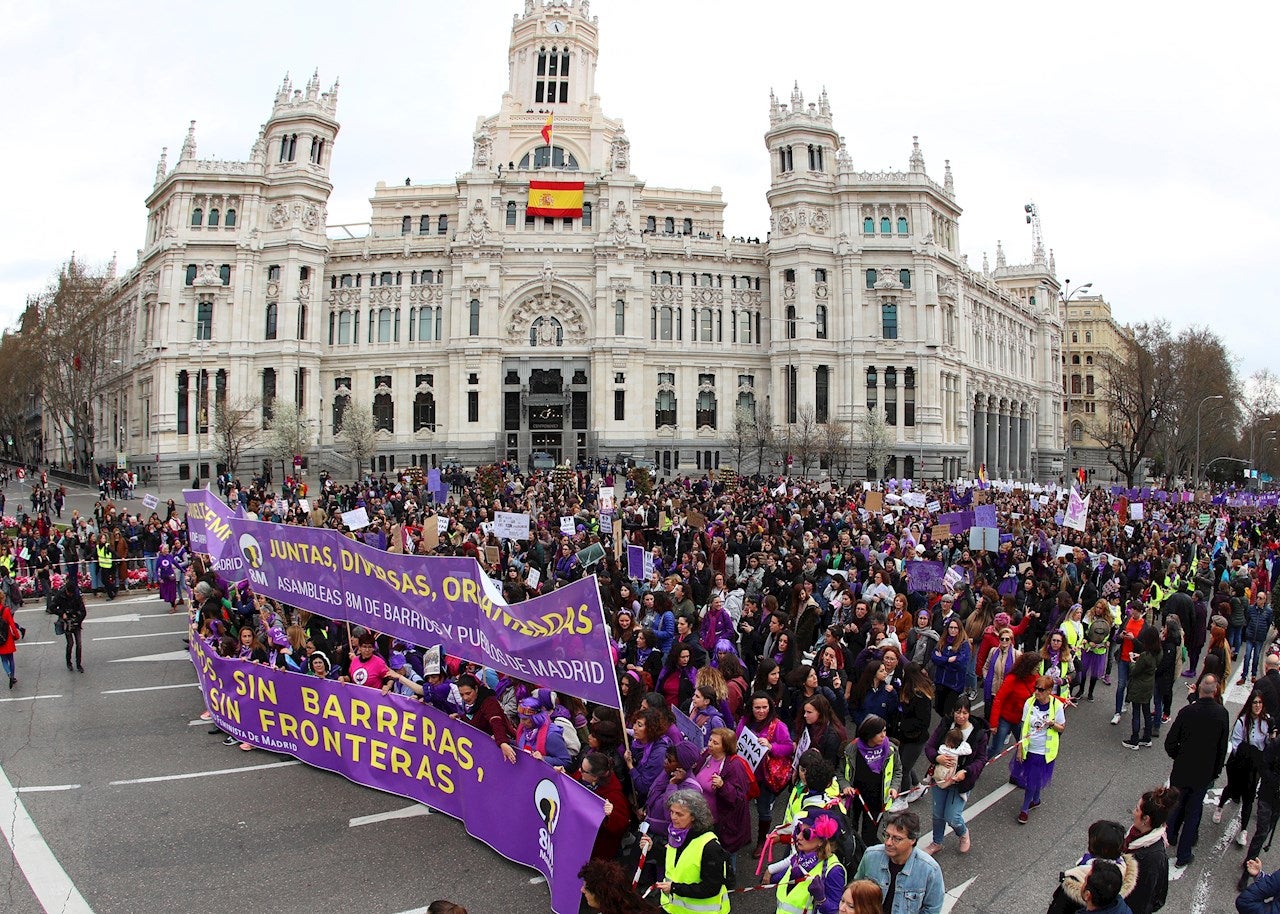 La delegación del Gobierno de Madrid prohíbe las manifestaciones del 8M La delegación del Gobierno de Madrid prohíbe las manifestaciones del 8M