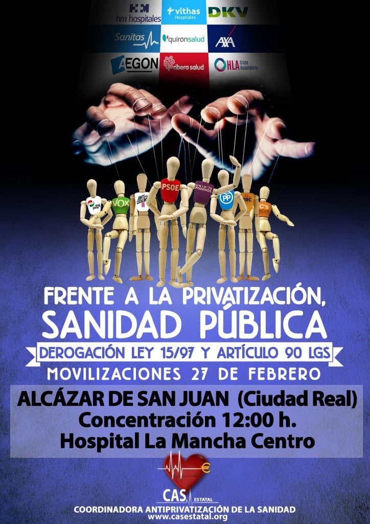 Alcázar se suma a las movilizaciones por la sanidad pública Alcázar se suma a las movilizaciones por la sanidad pública