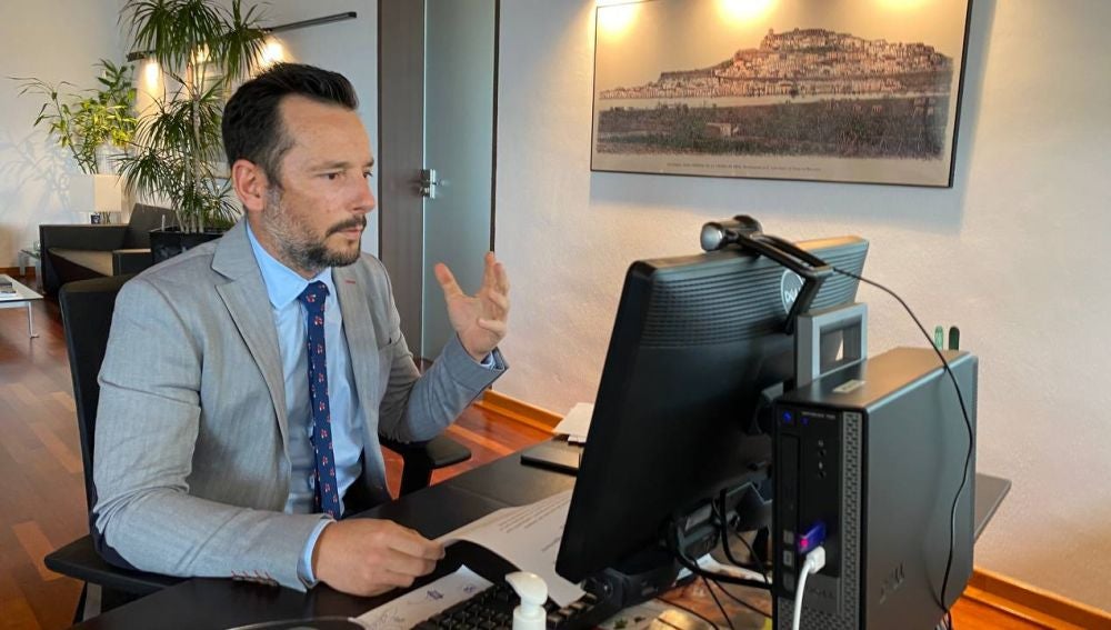 El Alcalde de Ibiza, Rafa Ruiz, en la presentación del Plan.