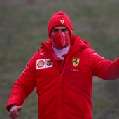 Carlos Sainz, durante una jornada de test con Ferrari. Carlos Sainz, durante una jornada de test con Ferrari.