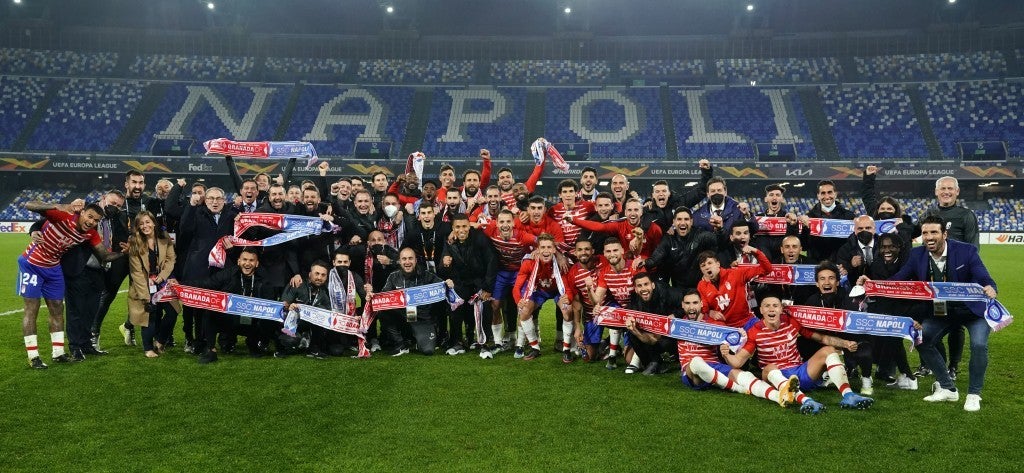 El Granada CF pasa a octavos de final de la Europa League, marca un nuevo récord histórico, y se medirá con el Molde noruego en octavos. Onda Deportiva Granada 26/02/2021 El Granada CF pasa a octavos de final de la Europa League, marca un nuevo récord histórico, y se medirá con el Molde noruego en octavos. Onda Deportiva Granada 26/02/2021