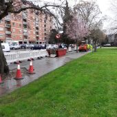 Comezan as obras de conservación e mantemento das beirarrúas no barrio das Lagoas
