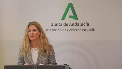 Ana Mestre, durante una presentación en la Delegación Ana Mestre, durante una presentación en la Delegación