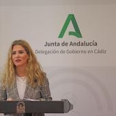 Ana Mestre, durante una presentación en la Delegación
