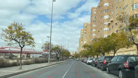 Una de las nuevas ciclo-calles Una de las nuevas ciclo-calles