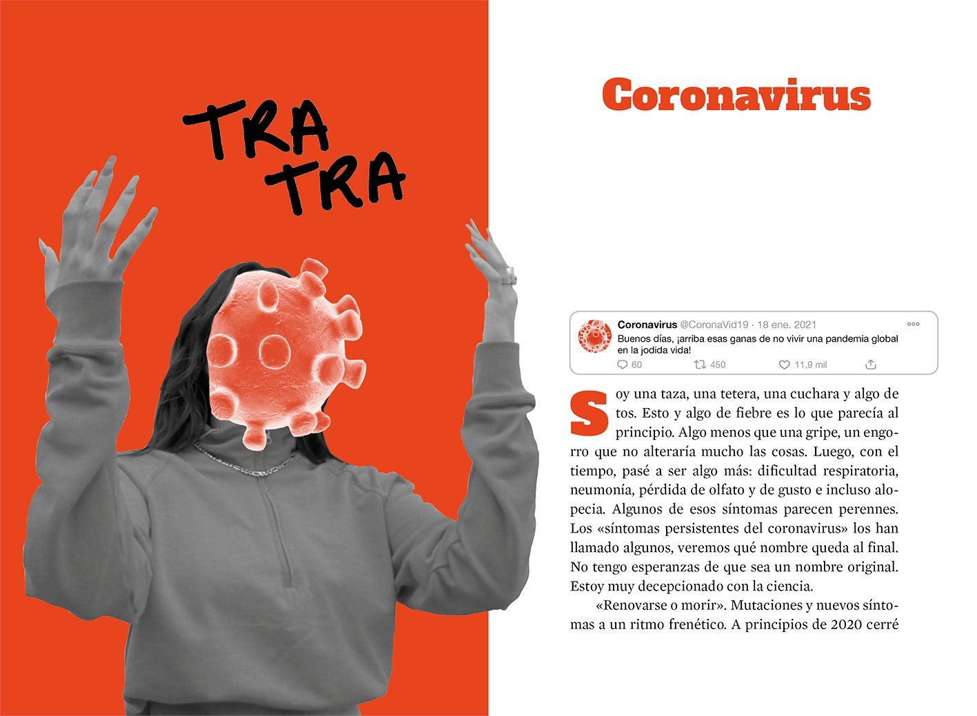 El coronavirus de Twitter en Por fin no es lunes: "Las pandemias no estamos contentas con el ser humano" El coronavirus de Twitter en Por fin no es lunes: "Las pandemias no estamos contentas con el ser humano"