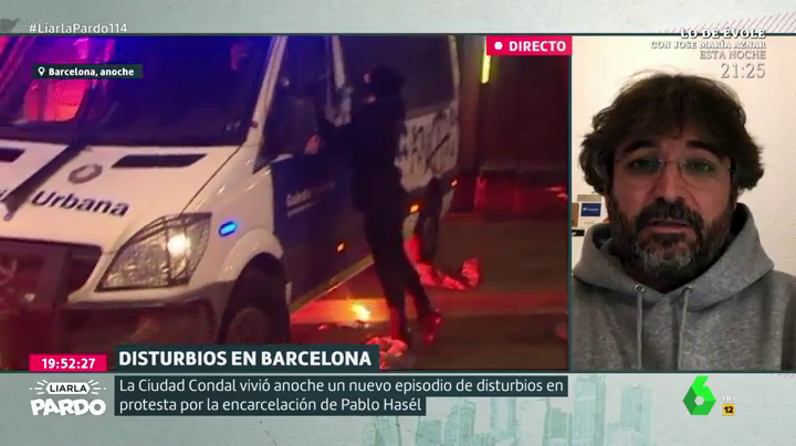 Jordi Évole sobre Hasél: "Hacerle escuchar su música durante una semana sería peor condena que la cárcel" Jordi Évole sobre Hasél: "Hacerle escuchar su música durante una semana sería peor condena que la cárcel"