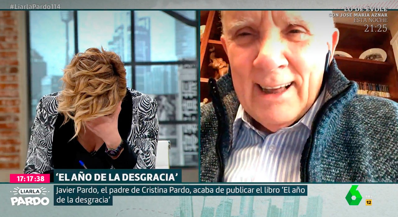Cristina Pardo, al borde de las lágrimas, al entrevistar a su padre por sorpresa: "Estoy con el culo muy prieto" Cristina Pardo, al borde de las lágrimas, al entrevistar a su padre por sorpresa: "Estoy con el culo muy prieto"
