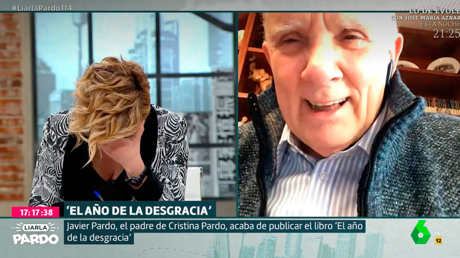 La emoción de Cristina Pardo al entrevistar a su padre
