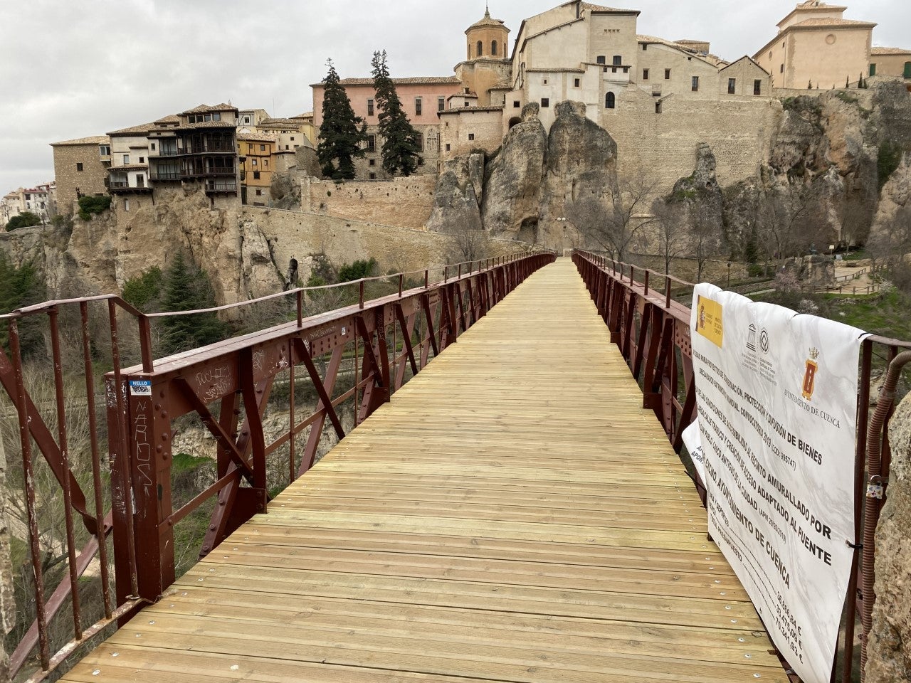 El puente de San Pablo de Cuenca ya es accesible El puente de San Pablo de Cuenca ya es accesible