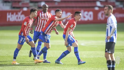 Djurdjevic celebra el gol Djurdjevic celebra el gol