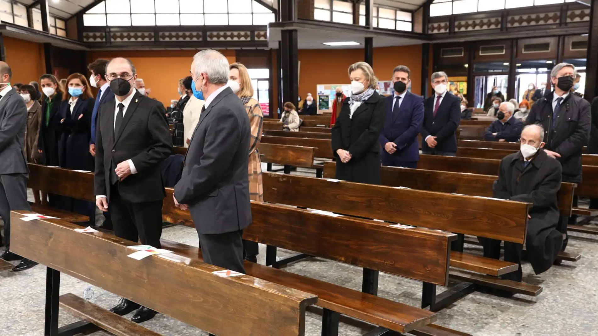 Javier Lambán y Javier Sada han asistido al funeral