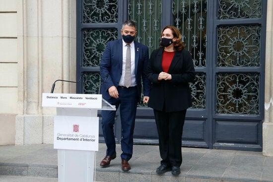 Front comú del Govern i l’Ajuntament de Barcelona contra la violència a les protestes per Pablo Hasél Front comú del Govern i l’Ajuntament de Barcelona contra la violència a les protestes per Pablo Hasél