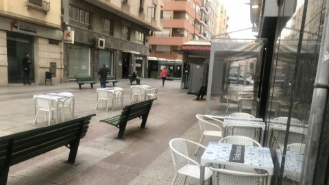 Terraza de una cafetería en Elche. Terraza de una cafetería en Elche.