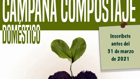 Cartel de la Campaña de Compostaje Doméstico 2021 en Llanes. Cartel de la Campaña de Compostaje Doméstico 2021 en Llanes.