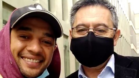 Mohamed con Bartomeu