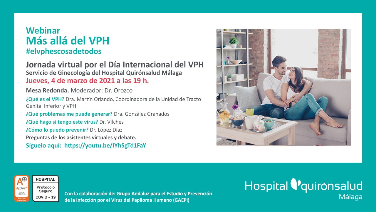 Quirón Salud despeja dudas sobre el Virus del Papiloma Humano en una jornada virtual Quirón Salud despeja dudas sobre el Virus del Papiloma Humano en una jornada virtual