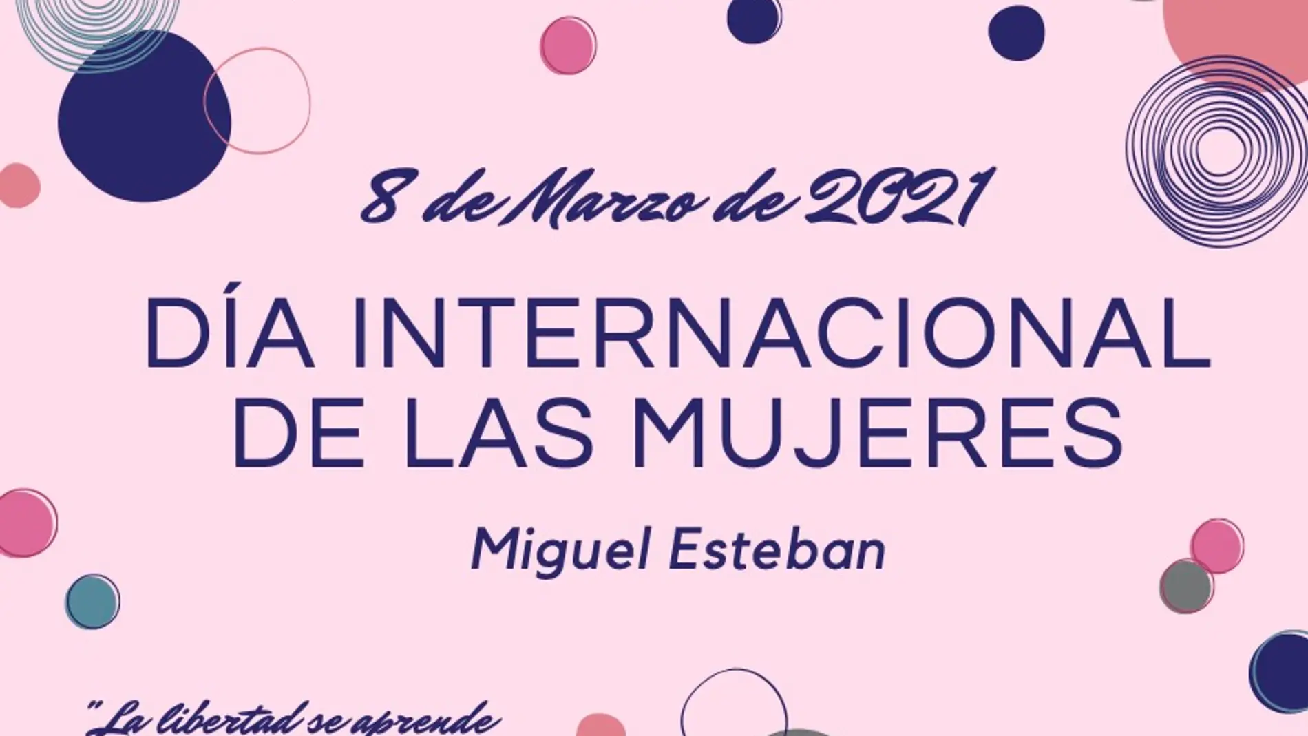 Miguel Esteban celebrará el Día de la Mujer con lectura de manifiesto y varios talleres online