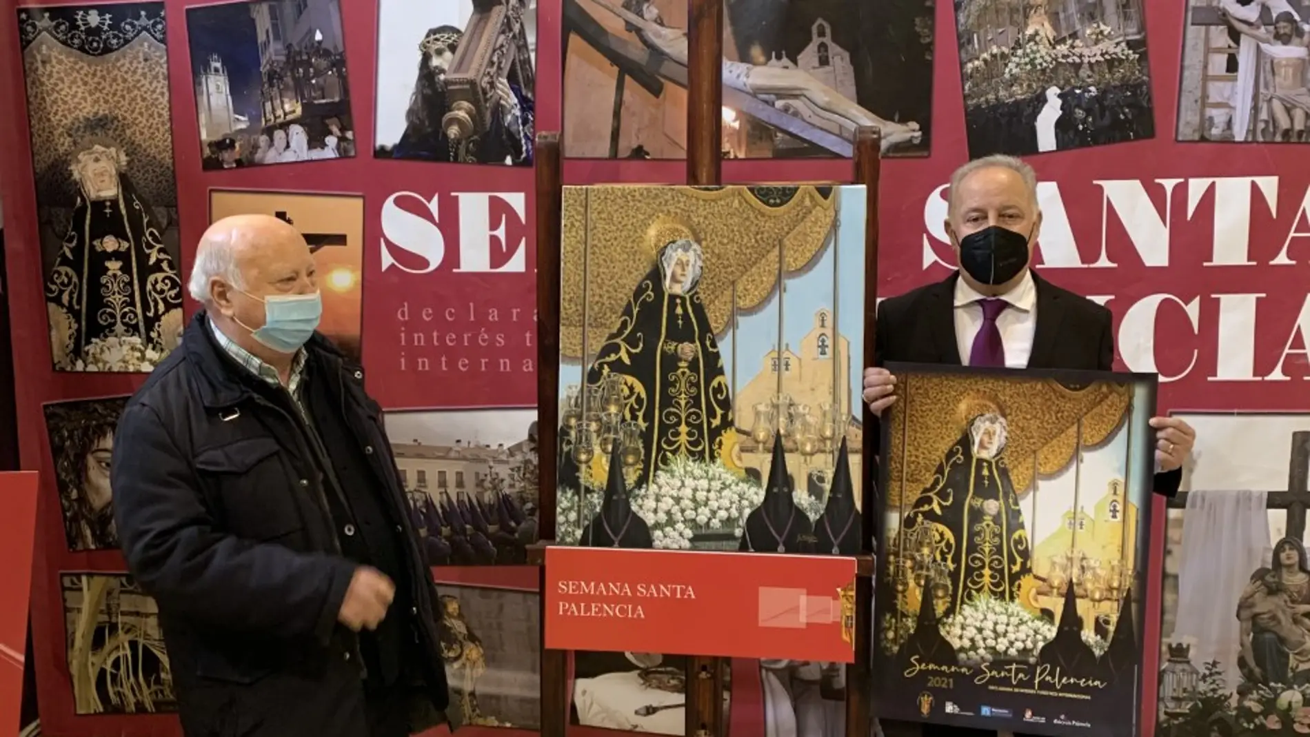 La Virgen de la Soledad iliustra el cartel de la Semana Santa de Palencia