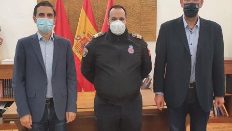 Concesi&oacute;n de la Medalla al M&eacute;rito de la Protecci&oacute;n Civil a David Arriaga, jefe de Protecci&oacute;n Civil Alcal&aacute;