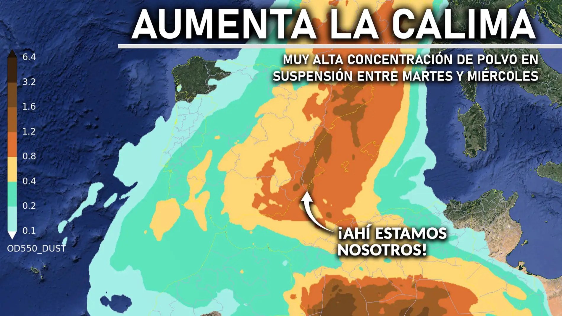Proyecto Mastral alerta que la calima afectará a la calidad del aire Proyecto Mastral alerta que la calima afectará a la calidad del aire
