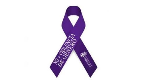 Lazo morado contra la violencia de g&eacute;nero de Torrej&oacute;n de Ardoz