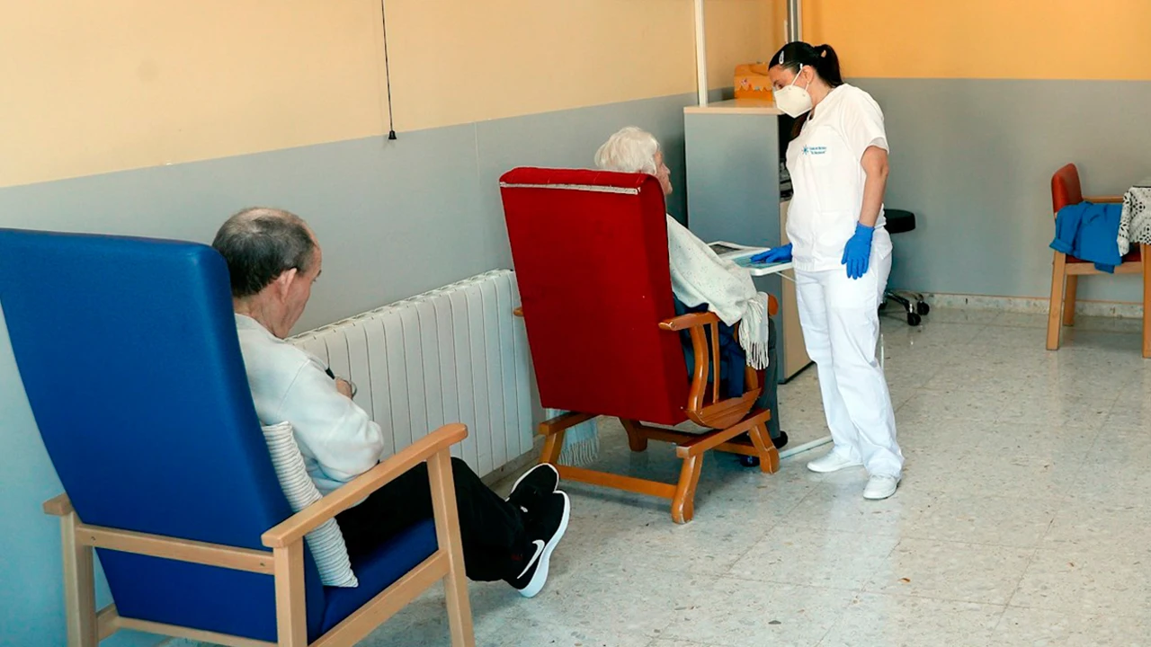 Ancianos en las residencias de mayores