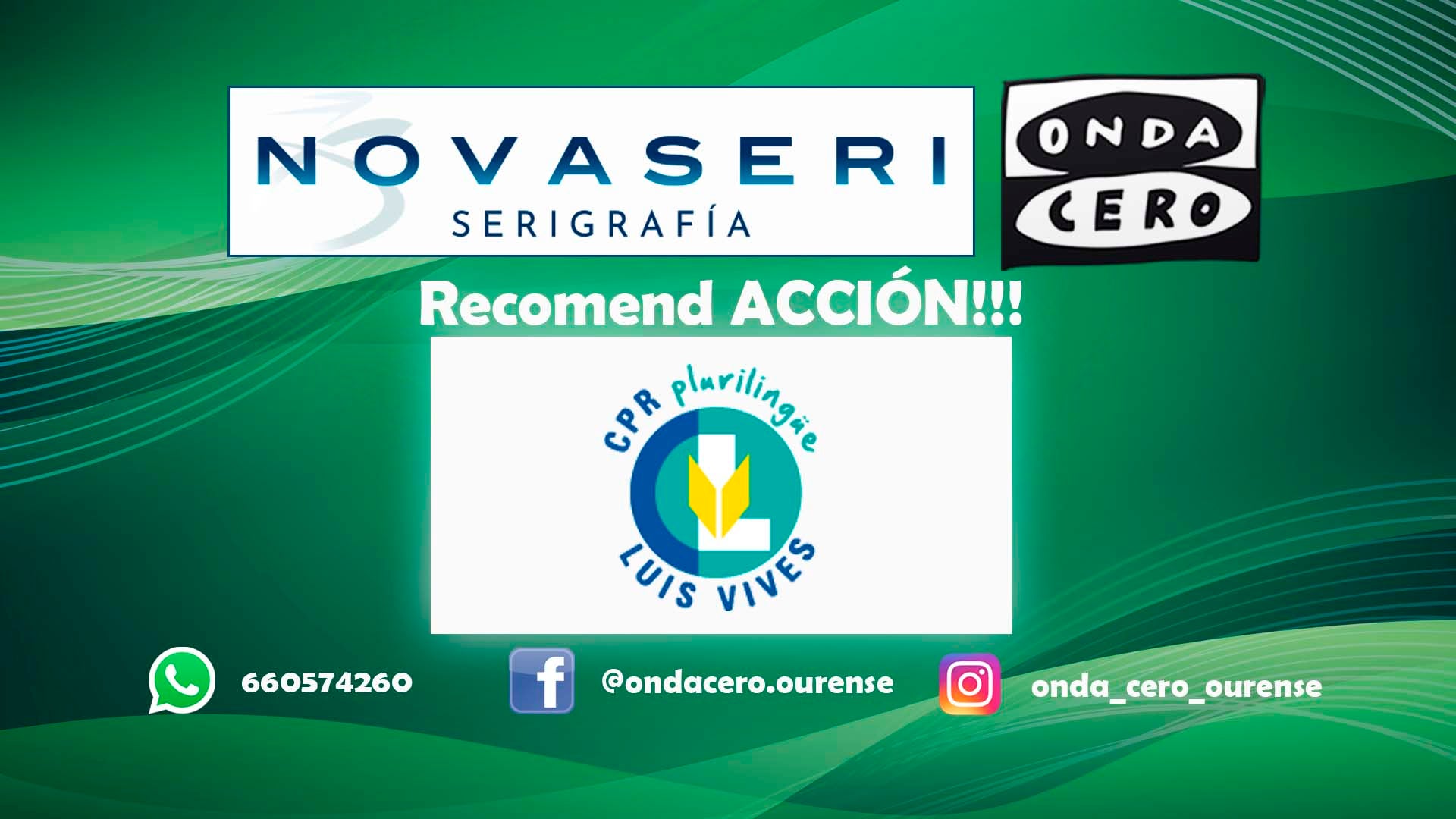A cadea solidaria de Onda Cero Ourense e Novaseri A cadea solidaria de Onda Cero Ourense e Novaseri