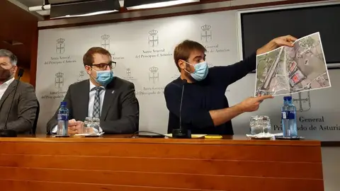 Rueda de prensa de Ciudadanos, Foro y Podemos sobre el proyecto de ITV en Granda (Gijón) Rueda de prensa de Ciudadanos, Foro y Podemos sobre el proyecto de ITV en Granda (Gijón)