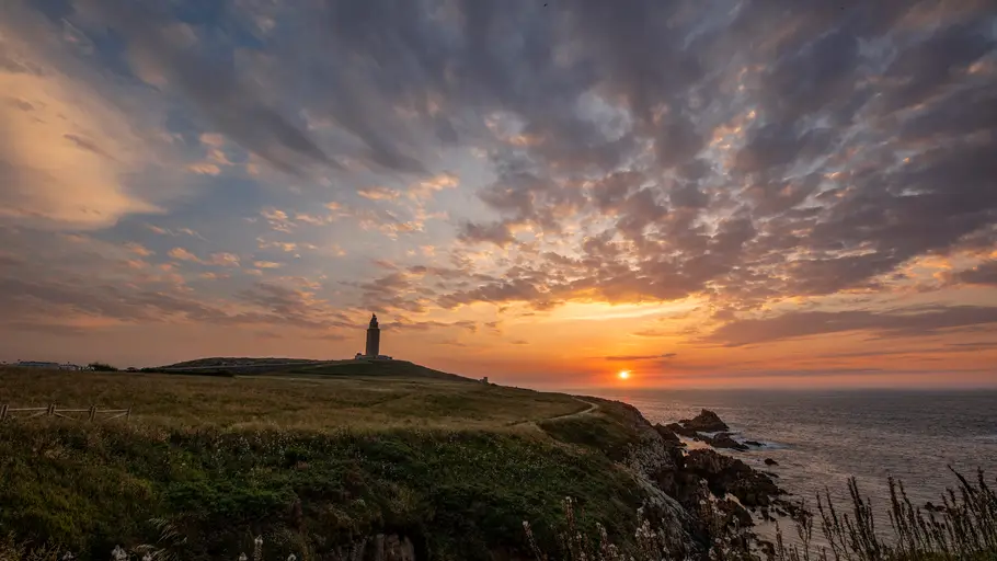 Puesta de sol en Coruña Puesta de sol en Coruña