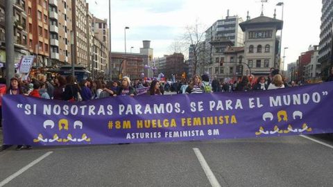 Manifestaci&oacute;n del 8 de marzo en Gij&oacute;n