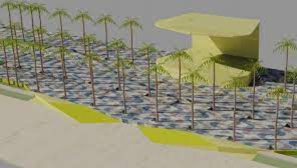 Simulación de la actuación urbanística en la Explanada